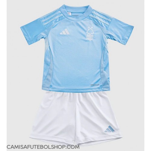 Camisa de time de futebol Nottingham Forest Replicas 3º Equipamento Infantil 2024-25 Manga Curta (+ Calças curtas)